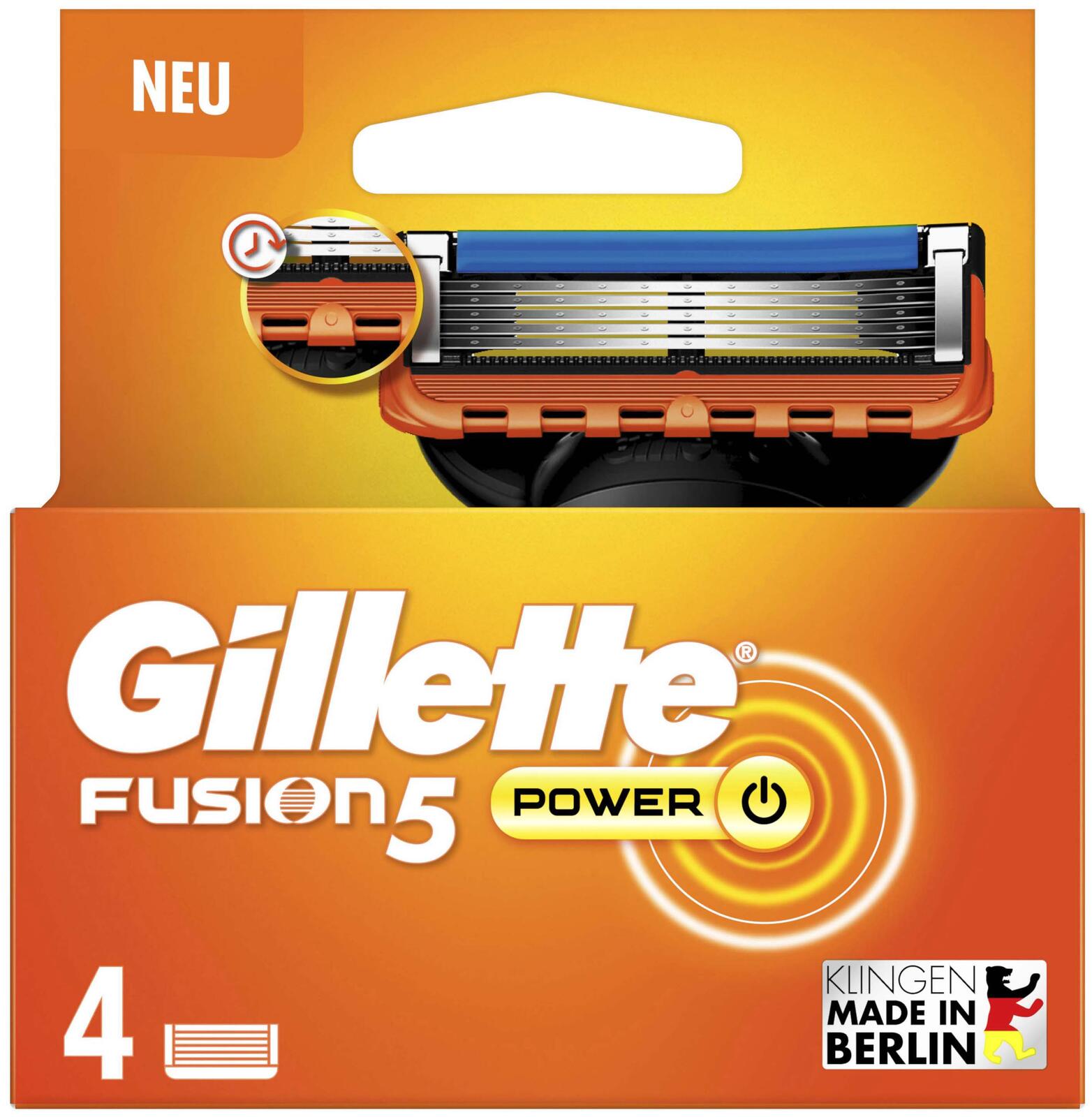 Gillette FUSION 5 Power Rasierklingen 4 St.