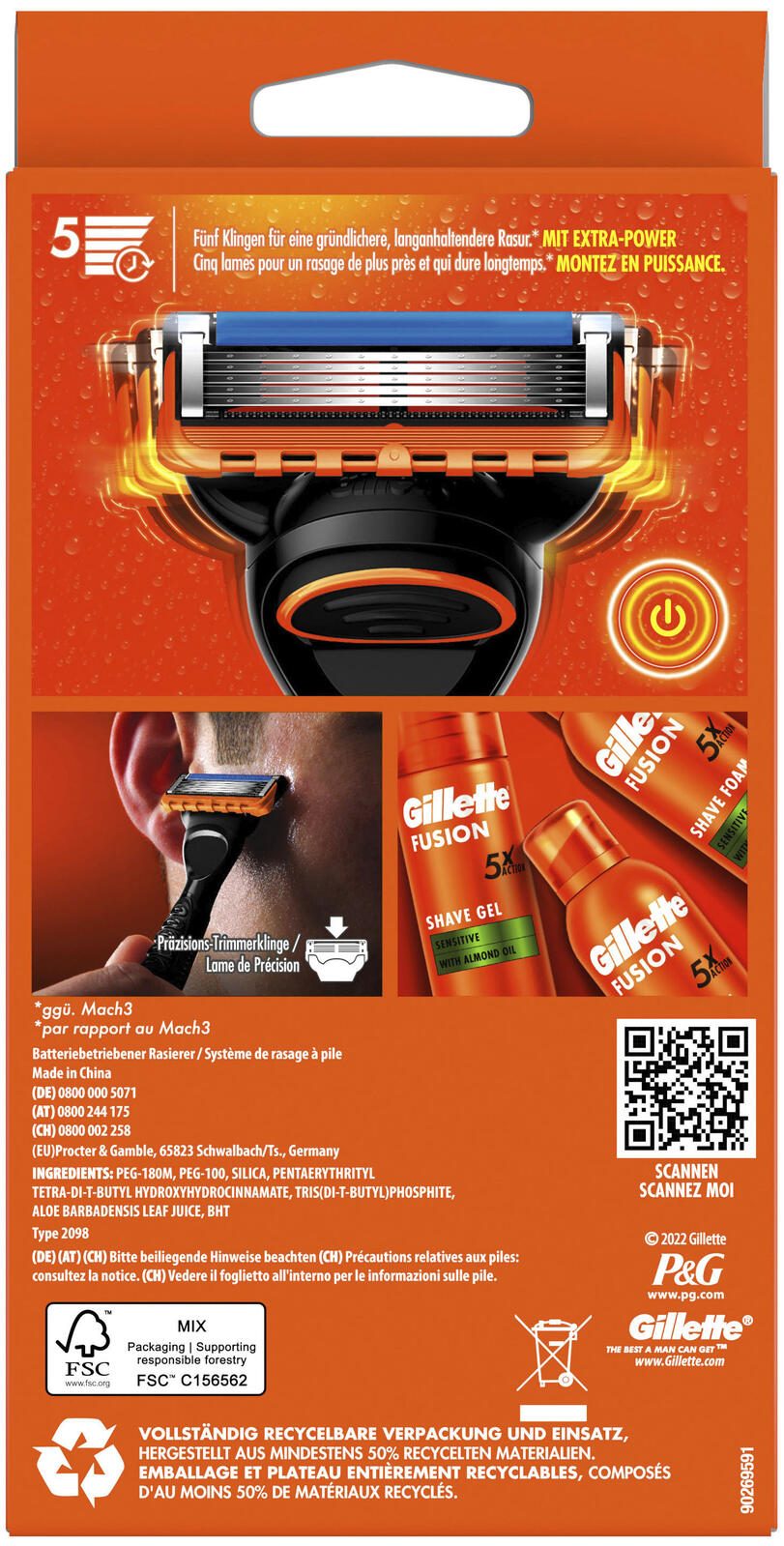 Gillette Fusion5 Power Rasierer Herren 1 St.