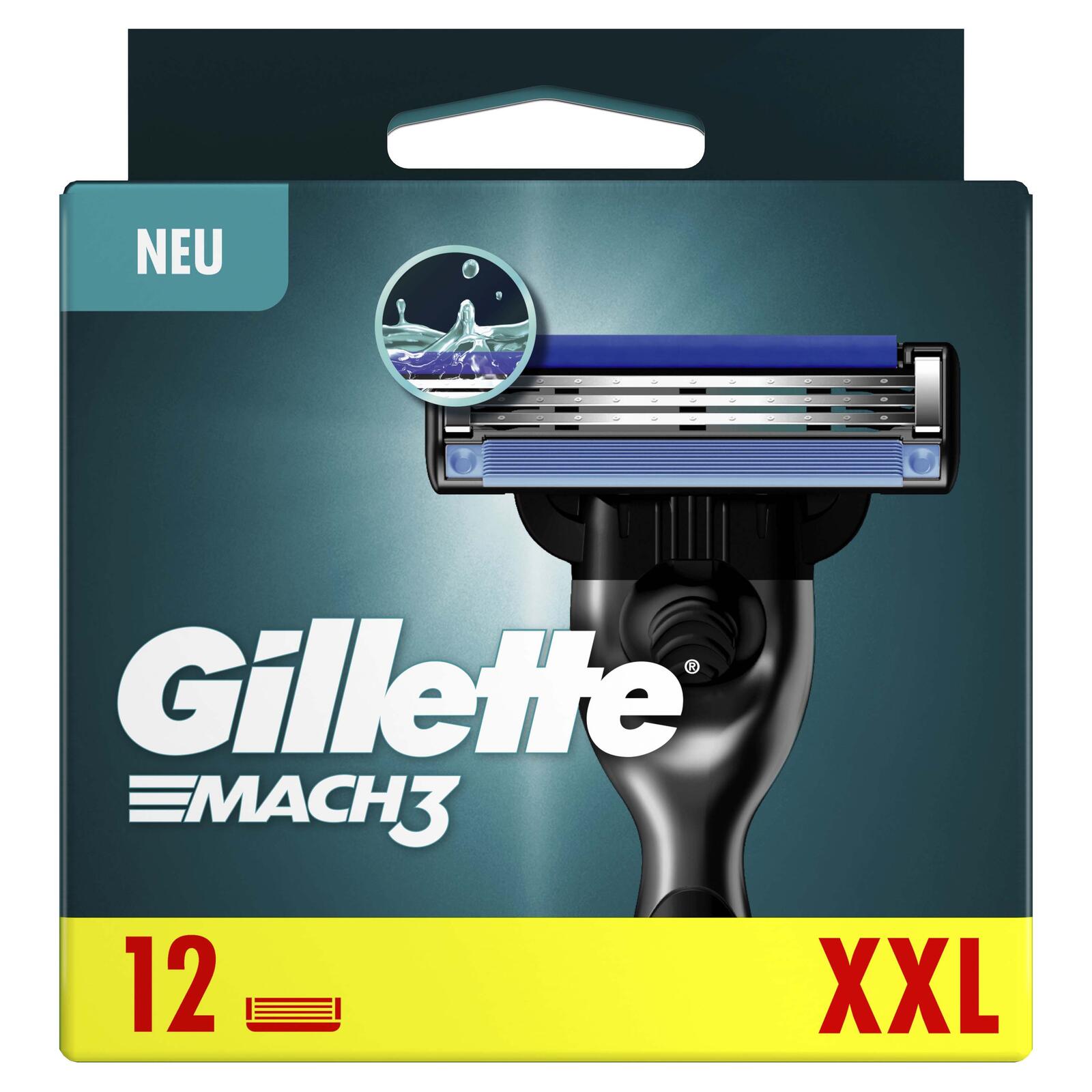 Gillette Mach3 Rasierklingen 12 St.