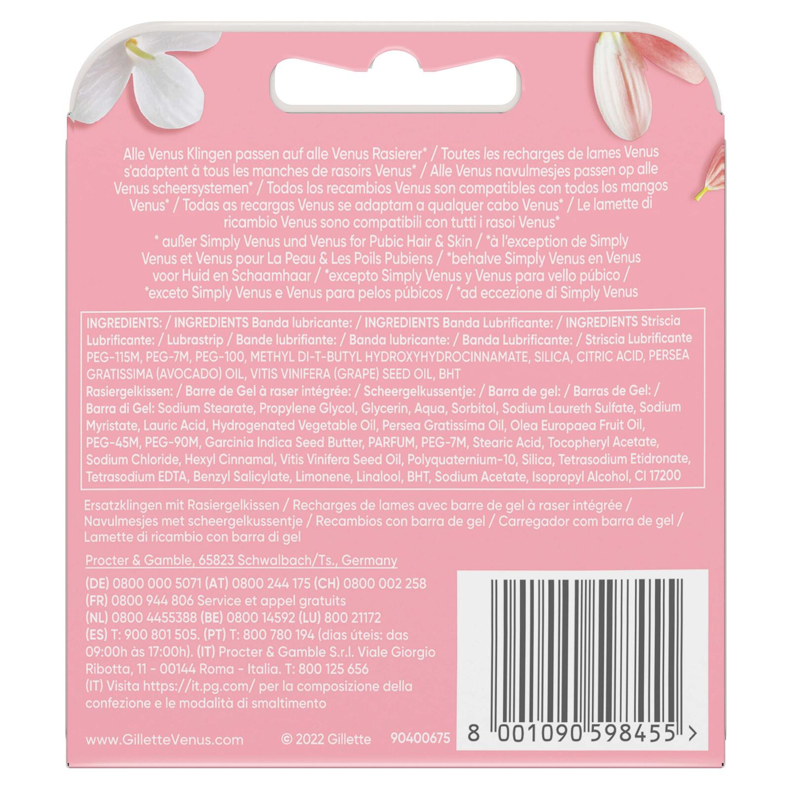 Gillette Venus Comfortglide Spa Breeze Rasierklingen 4 St.