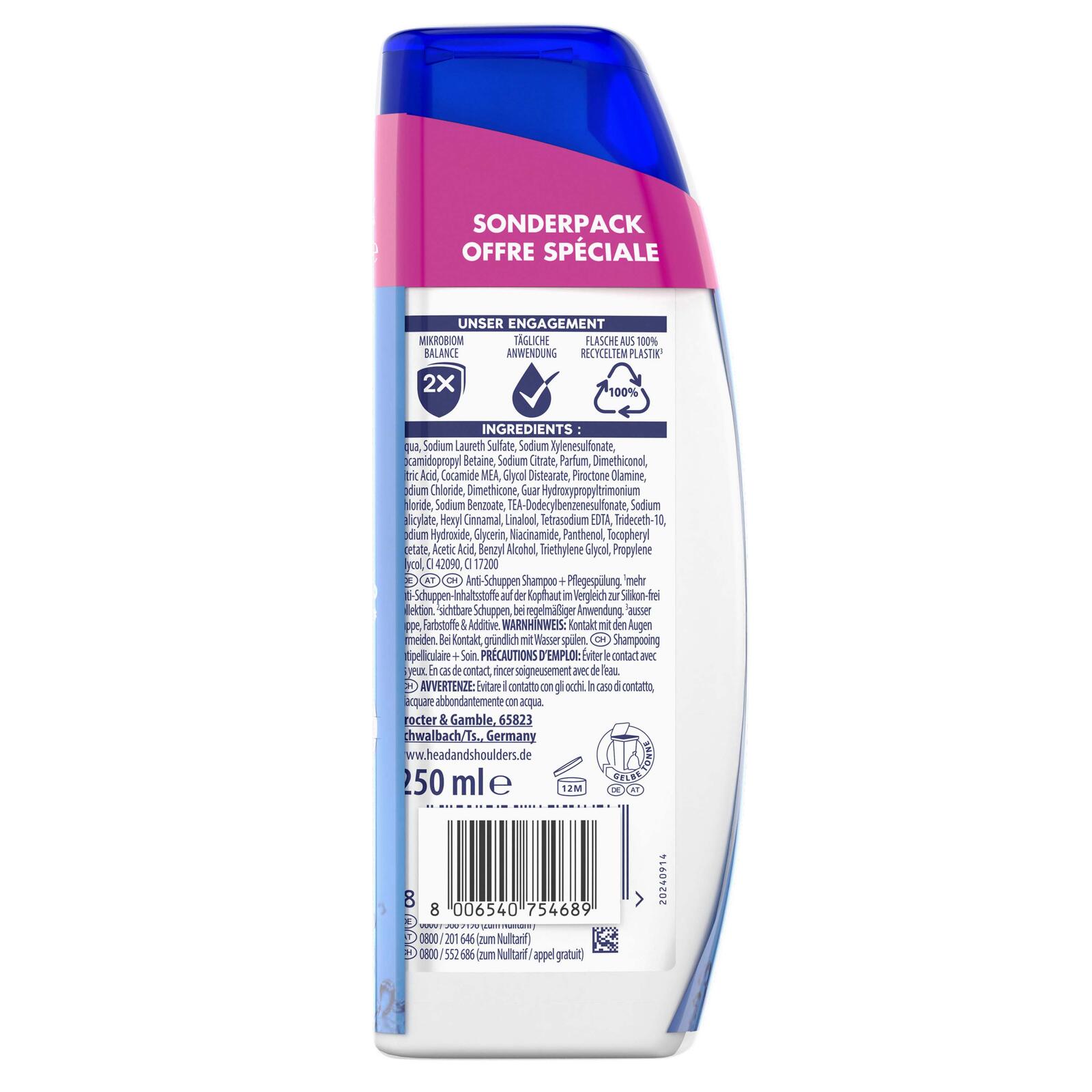head&shoulders® Anti-Schuppen CLASSIC CLEAN Shampoo 2x250 ml