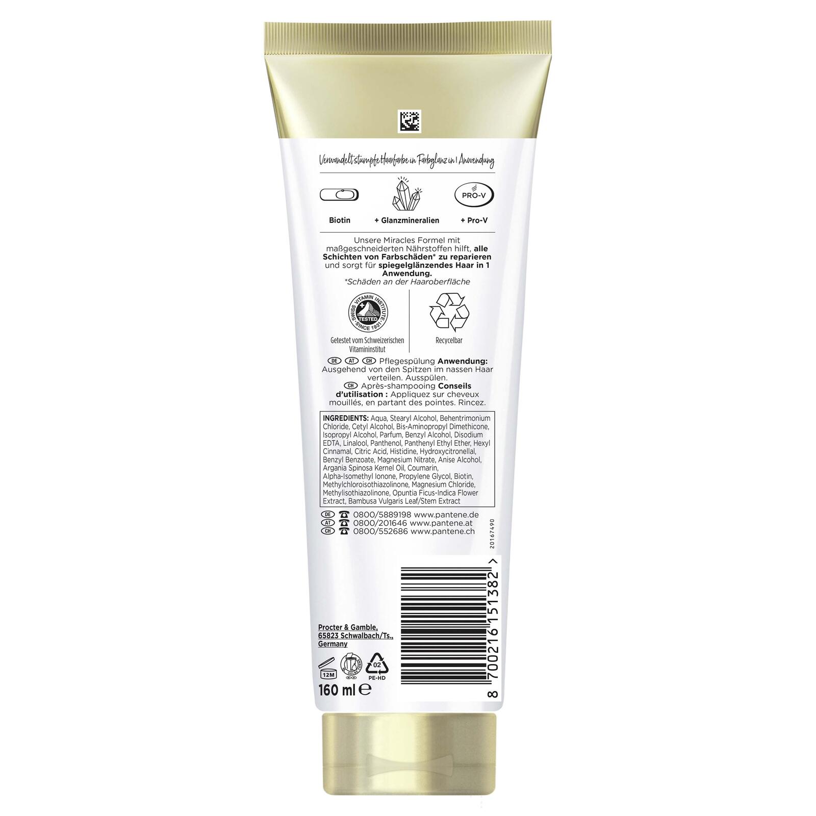 PANTENE PRO-V miracles COLOUR GLOSS Spülung 160 ml