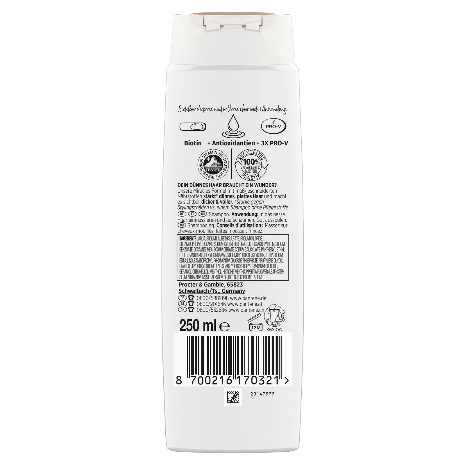 PANTENE PRO-V miracles LIFT & VOLUME Shampoo 250 ml