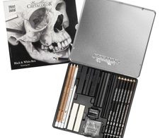 Brevillier's CRETACOLOR Skull-Edition Zeichenkohle Mehrfarbig