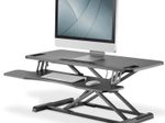 Digitus Höhenverstellbarer Sitz-Steh Arbeitsplatz 95x61x10-50cm, Tastatur und Mausablage
