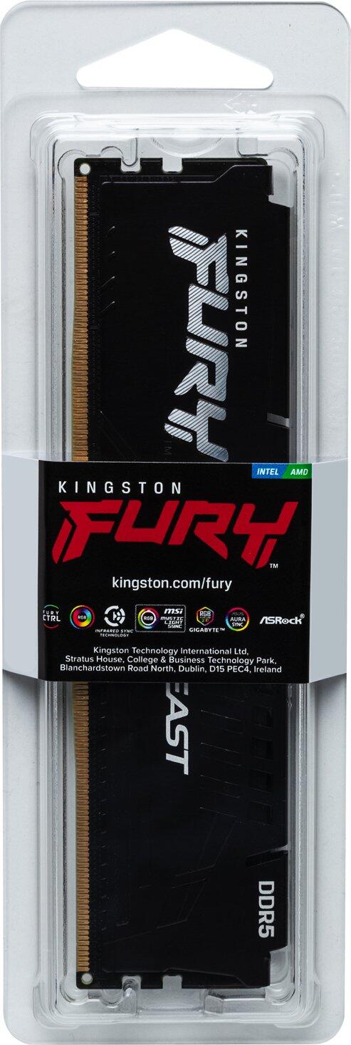 Kingston FURY Beast DIMM 16GB, DDR5-4800, CL38-38-38