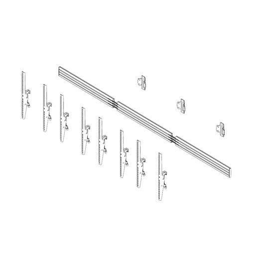 Hagor comPROnents® Menuboard Wandhalterung für 4 Displays 46-65 Zoll