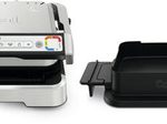 Tefal OptiGrill 4in1 Kontaktgrill- elektrisch, schwarz/silber