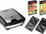 Tefal Snack Collection Sandwichtoaster/Waffeleisen, silber/schwarz