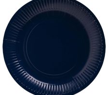 PROnappe Pappteller, marineblau 23 cm