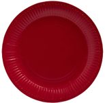 PROnappe Pappteller, rot 23 cm