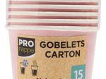 PROnappe Einweg-Kaffeebecher, pink 200 ml