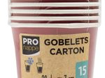 PROnappe Einweg-Kaffeebecher, rot 200 ml