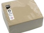 PROnappe Servietten 20,0 x 20,0 cm 2-lagig beigebraun