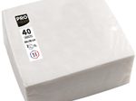 PROnappe Servietten 38,0 x 38,0 cm 2-lagig weiß