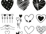 HEYDA Motivstempel-Set - Herzen