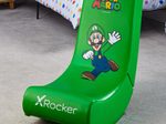 X Rocker Nintendo Super Mario™ Floor Rocker Gaming-Bodensessel im Luigi Design für Kinder & Jugendliche - grün