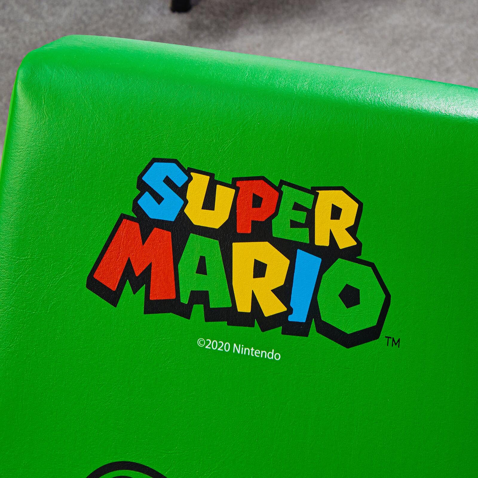 X Rocker Nintendo Super Mario™ Floor Rocker Gaming-Bodensessel im Luigi Design für Kinder & Jugendliche - grün