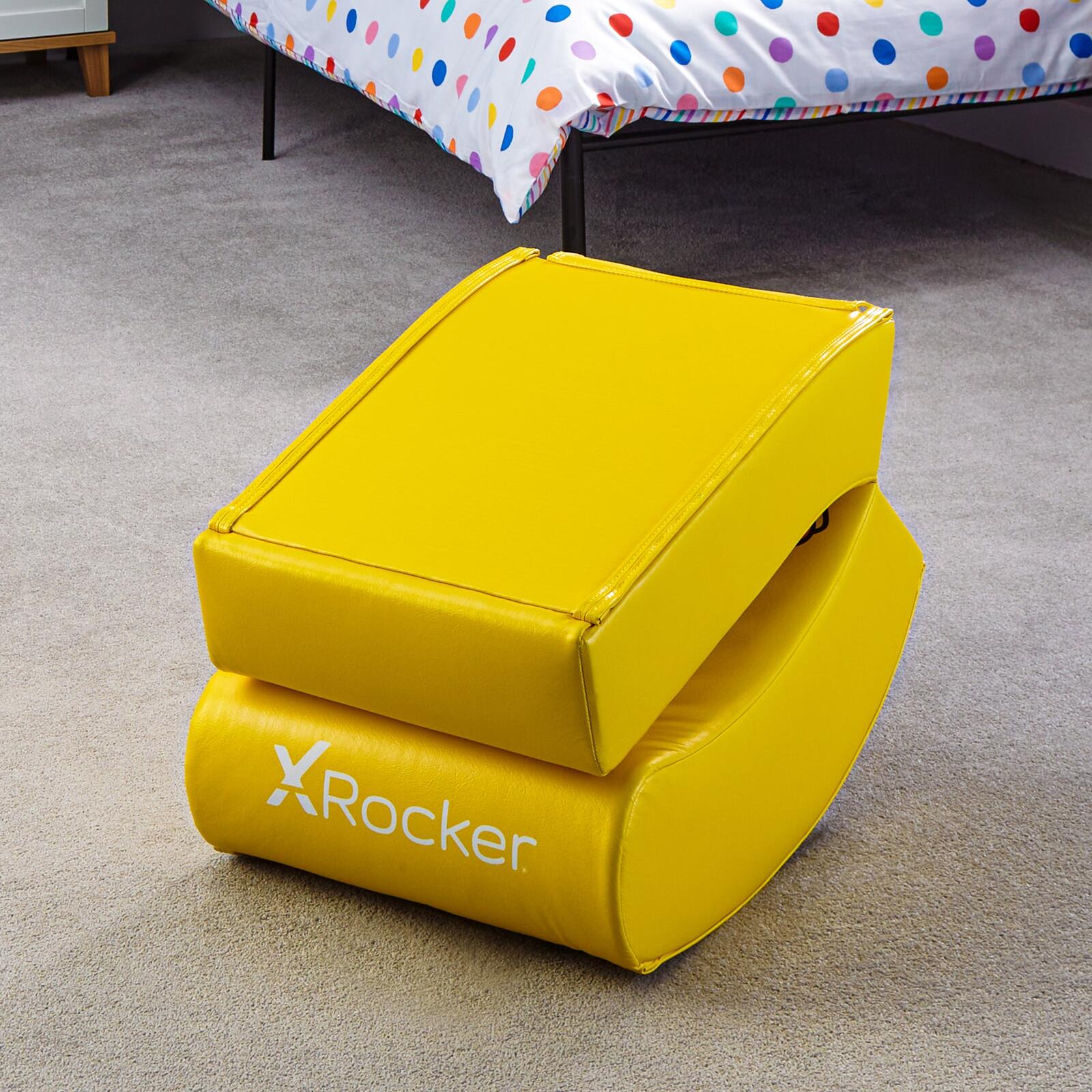 X Rocker Nintendo Super Mario™ Floor Rocker Gaming-Bodensessel im Yoshi Design für Kinder & Jugendliche - gelb