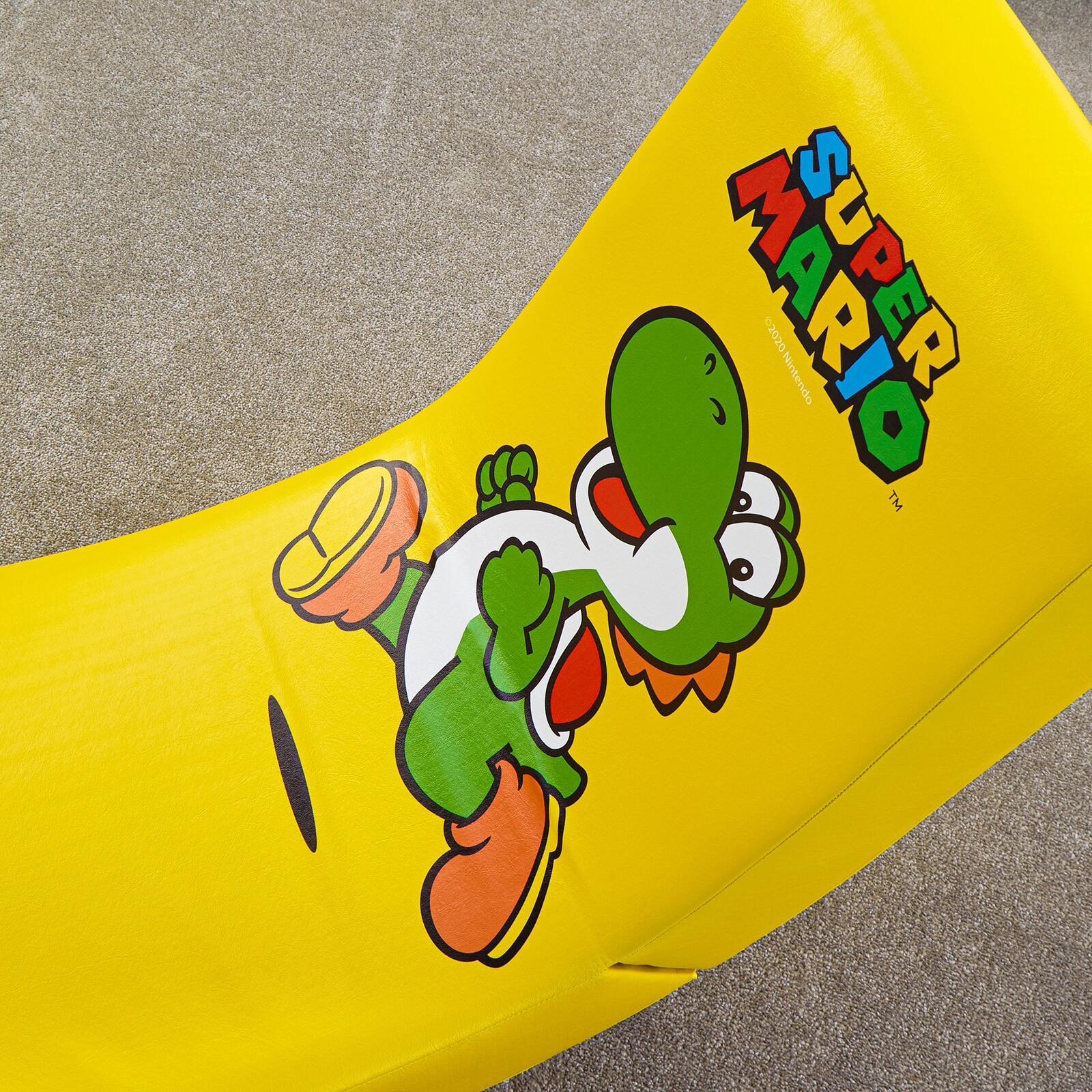 X Rocker Nintendo Super Mario™ Floor Rocker Gaming-Bodensessel im Yoshi Design für Kinder & Jugendliche - gelb