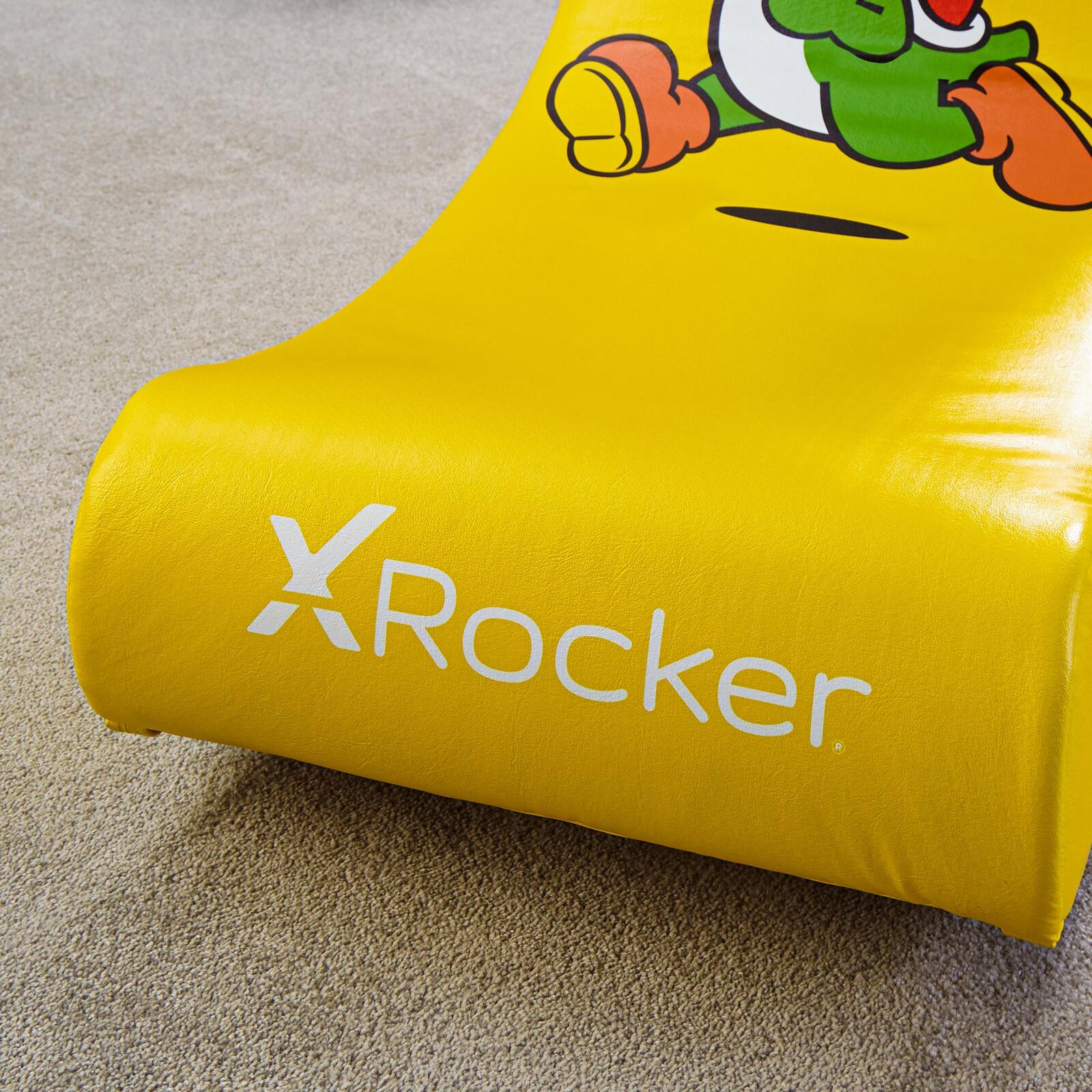 X Rocker Nintendo Super Mario™ Floor Rocker Gaming-Bodensessel im Yoshi Design für Kinder & Jugendliche - gelb