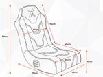 X Rocker Chimera RGB 2.0 Floor Rocker Gaming-Bodensessel für Kinder & Jugendliche mit Audiosystem & RGB-Beleuchtung - schwarz