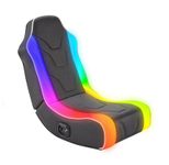 X Rocker Chimera RGB 2.0 Floor Rocker Gaming-Bodensessel für Kinder & Jugendliche mit Audiosystem & RGB-Beleuchtung - schwarz