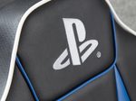 X Rocker Sony Playstation® Geist 2.0 Floor Rocker Gaming-Bodensessel mit 2.0 Audiosystem für Kinder & Jugendliche - schwarz/blau