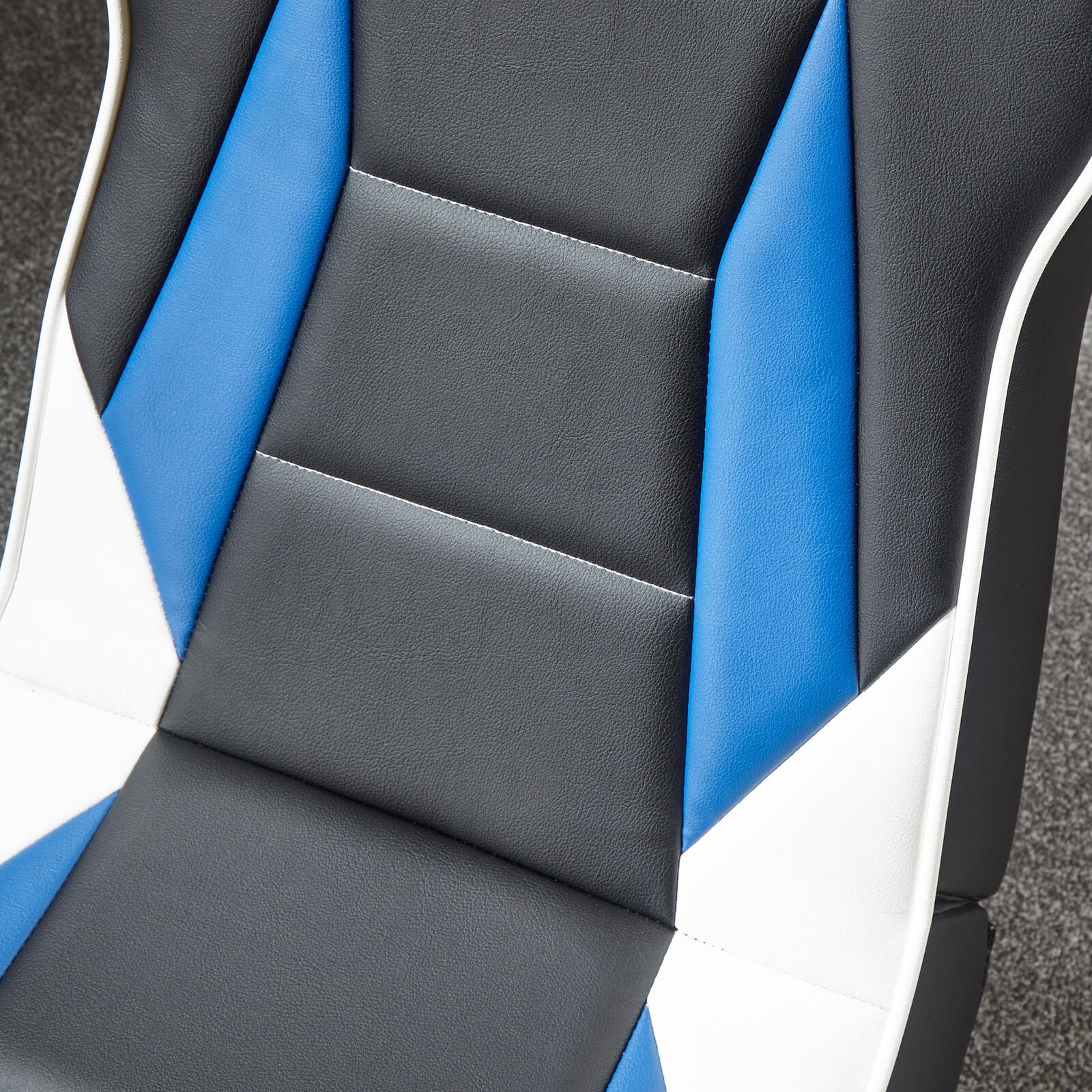 X Rocker Sony Playstation® Geist 2.0 Floor Rocker Gaming-Bodensessel mit 2.0 Audiosystem für Kinder & Jugendliche - schwarz/blau