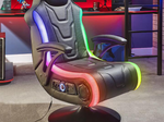 X Rocker MONSOON 4.1 Gaming-Sessel mit LED-Beleuchtung, Wireless Audiosystem und Vibrationsmotor - schwarz