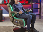 X Rocker MONSOON 4.1 Gaming-Sessel mit LED-Beleuchtung, Wireless Audiosystem und Vibrationsmotor - schwarz