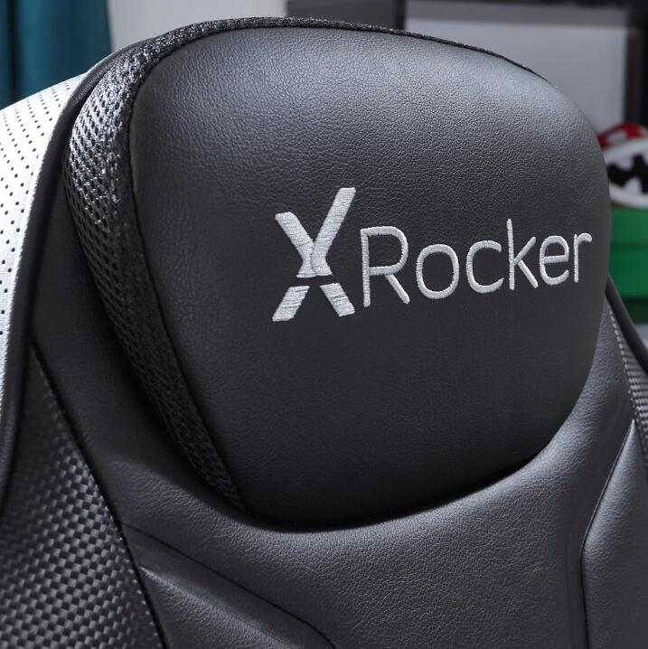 X Rocker MONSOON 4.1 Gaming-Sessel mit LED-Beleuchtung, Wireless Audiosystem und Vibrationsmotor - schwarz
