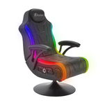 X Rocker MONSOON 4.1 Gaming-Sessel mit LED-Beleuchtung, Wireless Audiosystem und Vibrationsmotor - schwarz