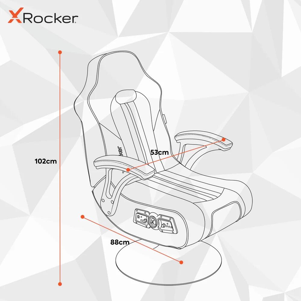 X Rocker Marvel™ Elite 2.1 Gaming-Sessel im Spider-Man Design - blau/rot