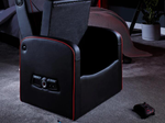 X Rocker Shift Luxe Junior 2.1 Ottoman Gaming-Sessel mit Stereo-Lautsprechersystem und Subwoofer - schwarz/rot