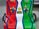X Rocker Nintendo Super Mario™ Dual Rivals Floor Rocker Gaming-Bodensessel für Kinder & Jugendliche mit 2.1 Soundsystem - rot/weiß/grün