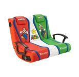 X Rocker Nintendo Super Mario™ Dual Rivals Floor Rocker Gaming-Bodensessel für Kinder & Jugendliche mit 2.1 Soundsystem - rot/weiß/grün