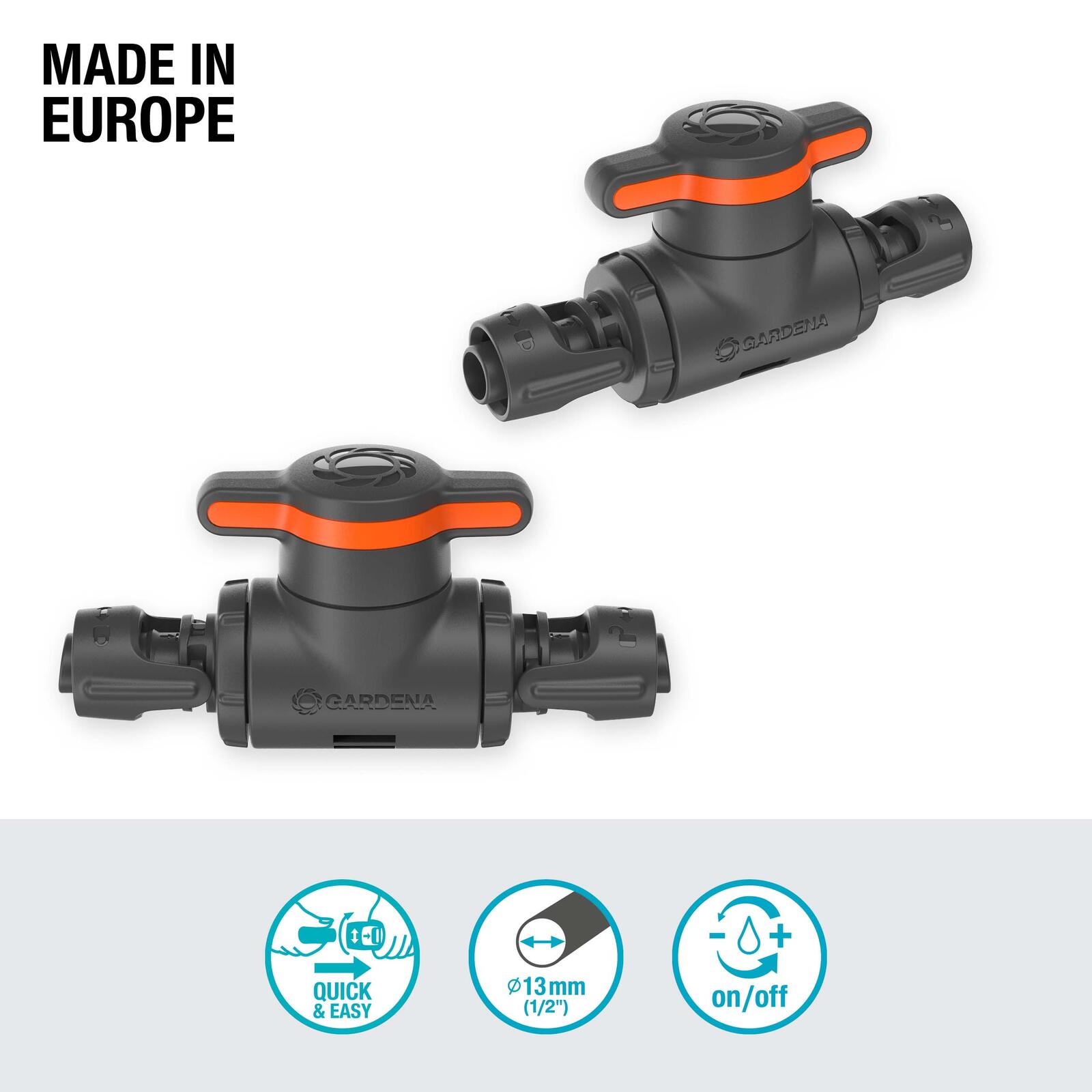GARDENA Regulier-/Absperrventil Micro-Drip-System