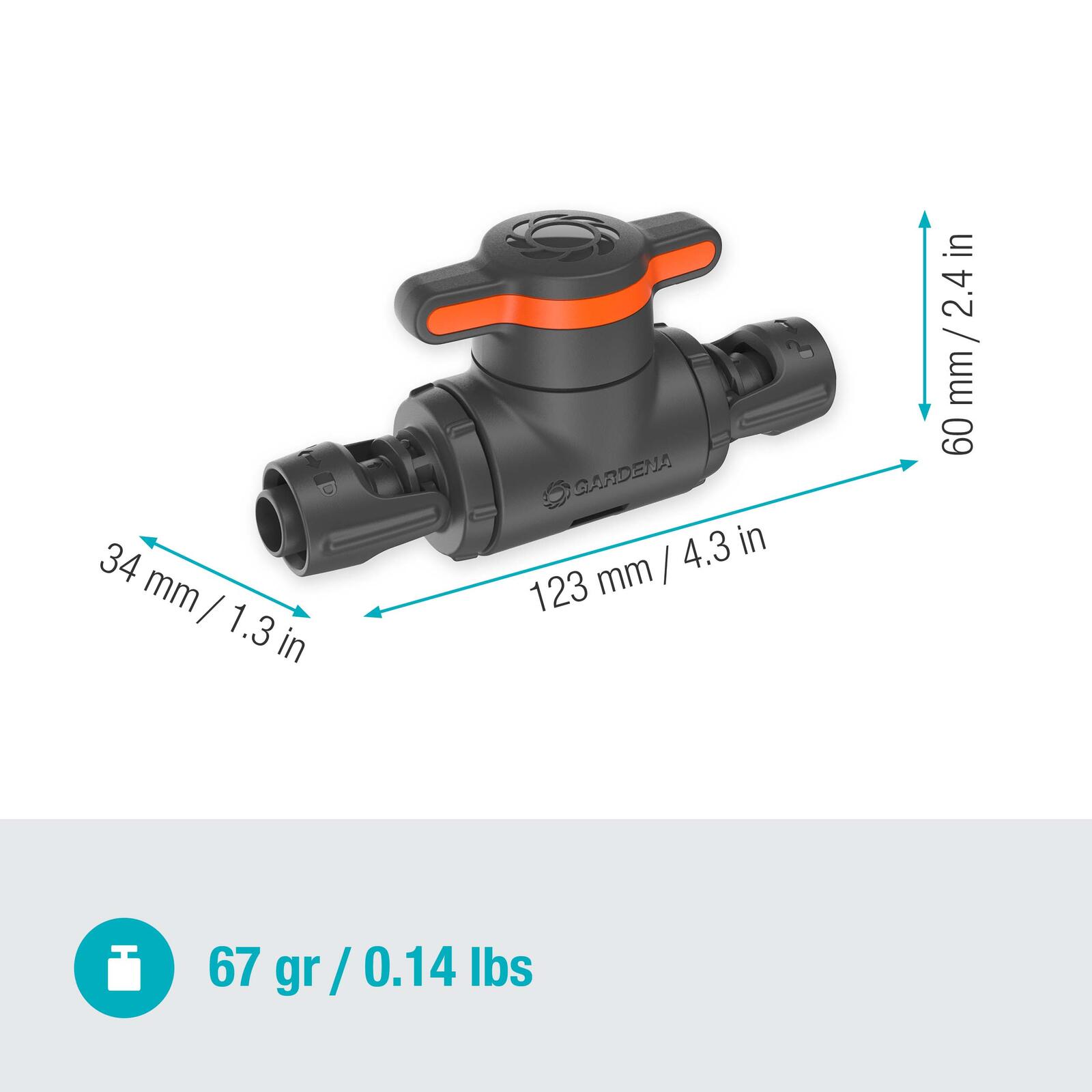 GARDENA Regulier-/Absperrventil Micro-Drip-System