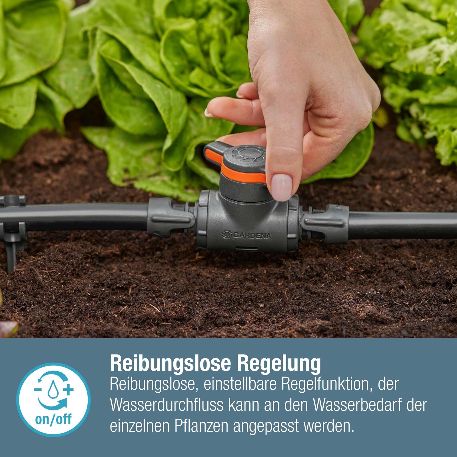 GARDENA Regulier-/Absperrventil Micro-Drip-System