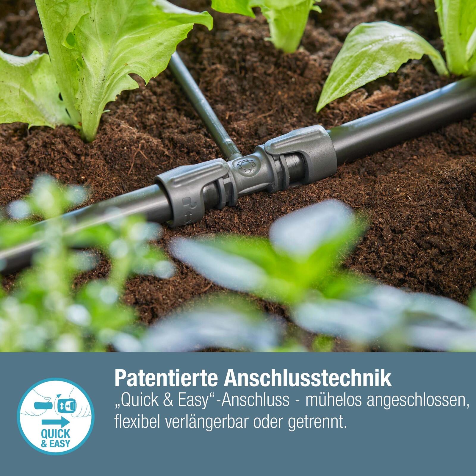 GARDENA Tropfschlauchverbinder Micro-Drip-System T-Stück 13 mm (1/2") – 4,6 mm (3/16")
