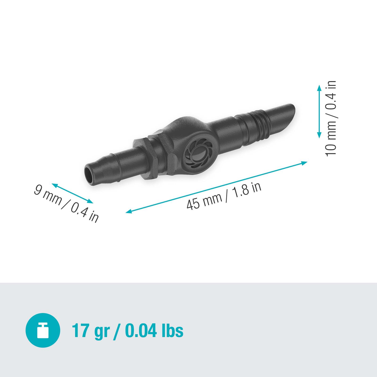 GARDENA Tropfschlauchverbinder Micro-Drip-System Verbinder 4,6 mm (3/16")