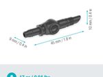 GARDENA Tropfschlauchverbinder Micro-Drip-System Verbinder 4,6 mm (3/16")