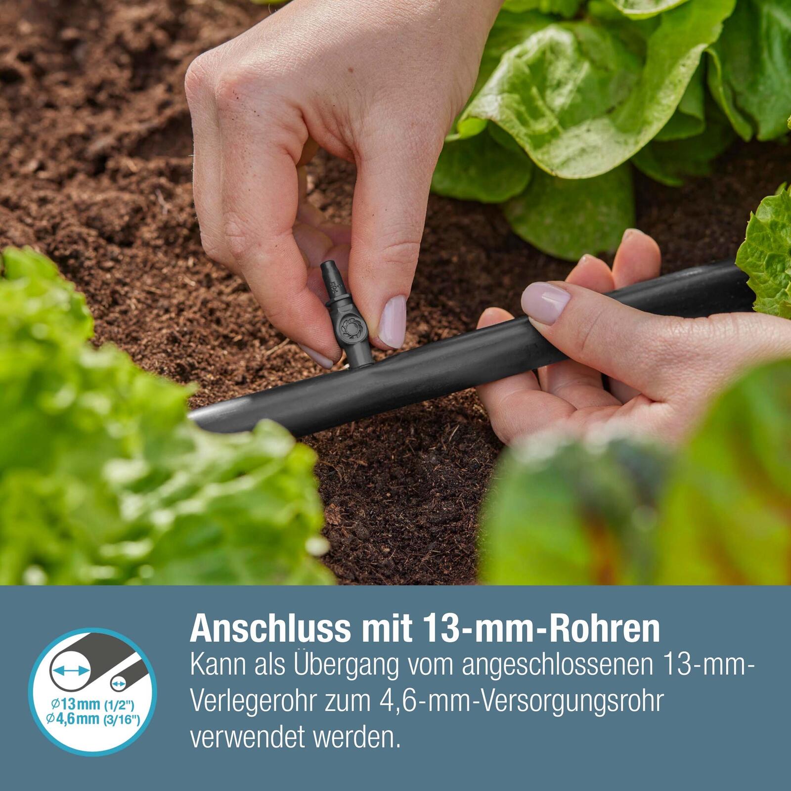GARDENA Tropfschlauchverbinder Micro-Drip-System Verbinder 4,6 mm (3/16")