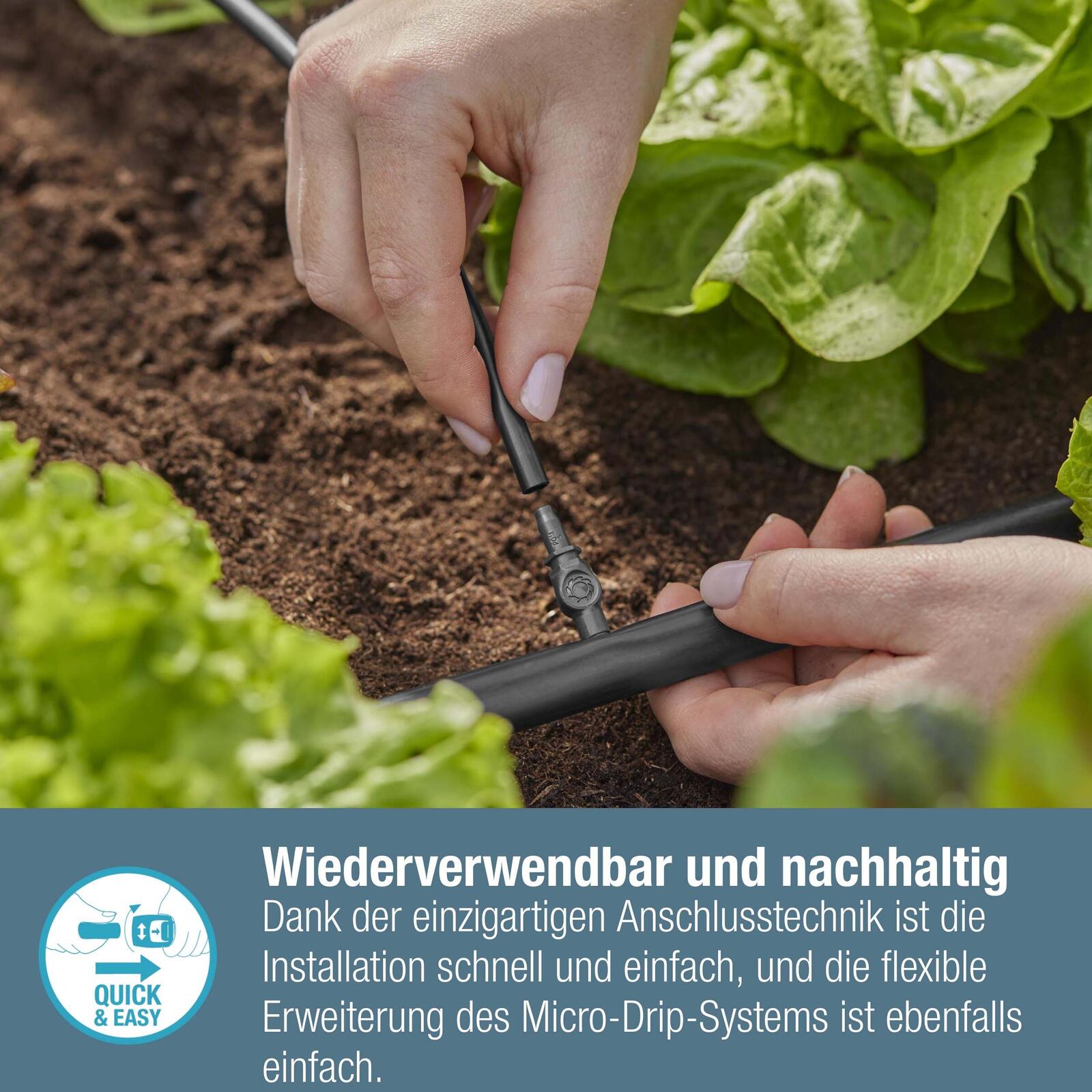 GARDENA Tropfschlauchverbinder Micro-Drip-System Verbinder 4,6 mm (3/16")
