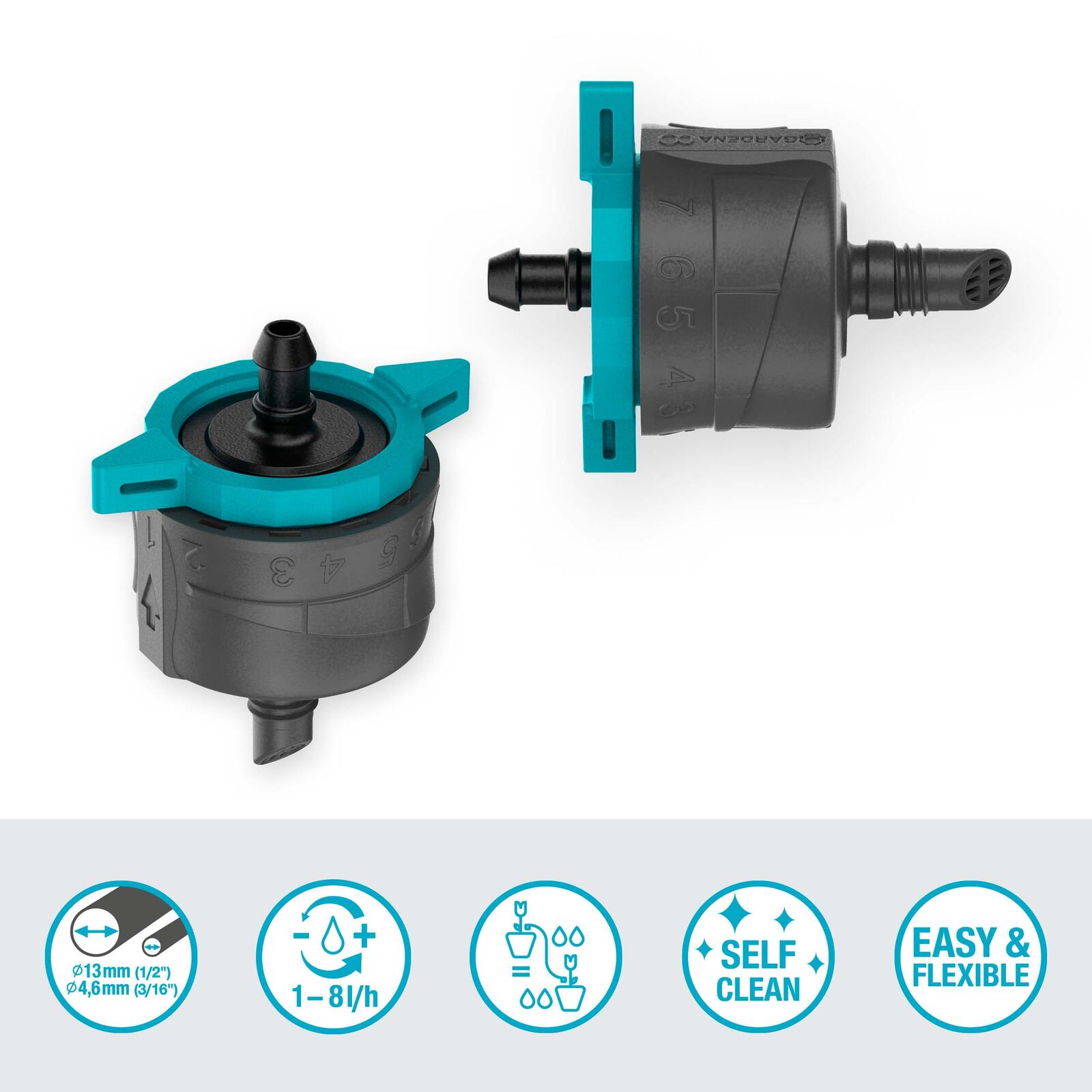 GARDENA Endtropfer für Tropfschlauch Micro-Drip-System 1,8 l/h