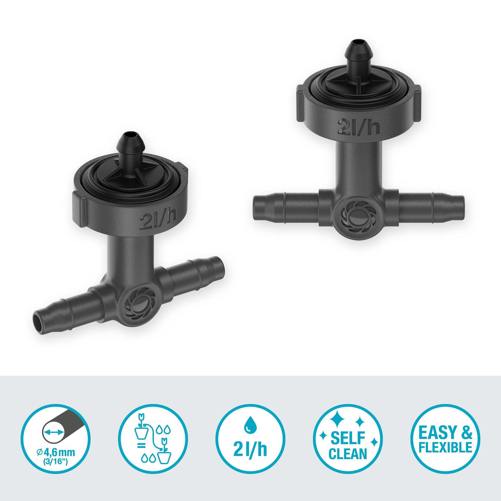 GARDENA Reihentropfer für Tropfschlauch Micro-Drip-System 2l/h
