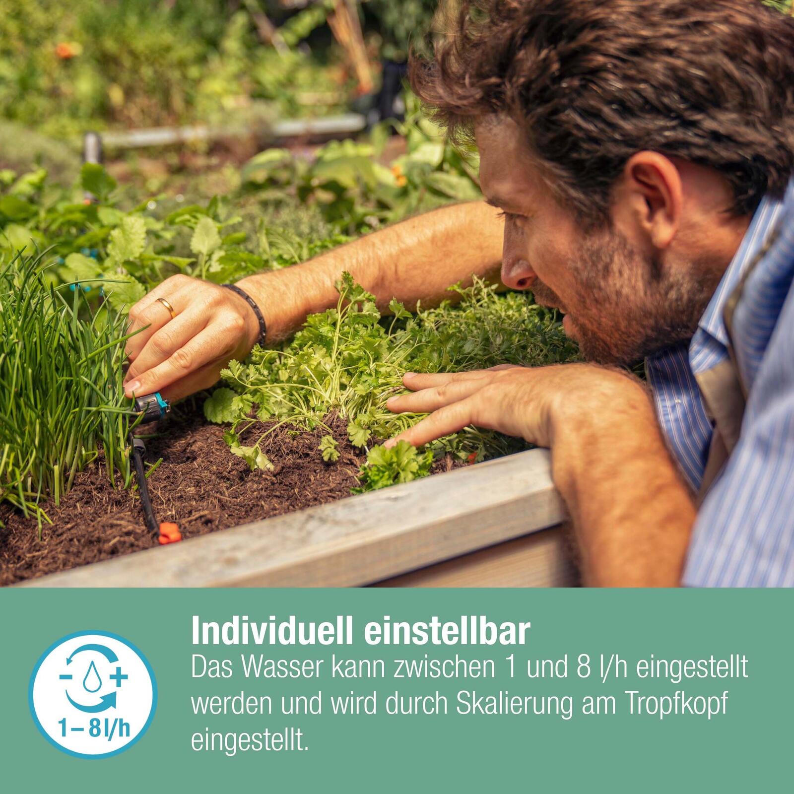 GARDENA Reihentropfer für Tropfschlauch Micro-Drip-System 1- 8 l/h