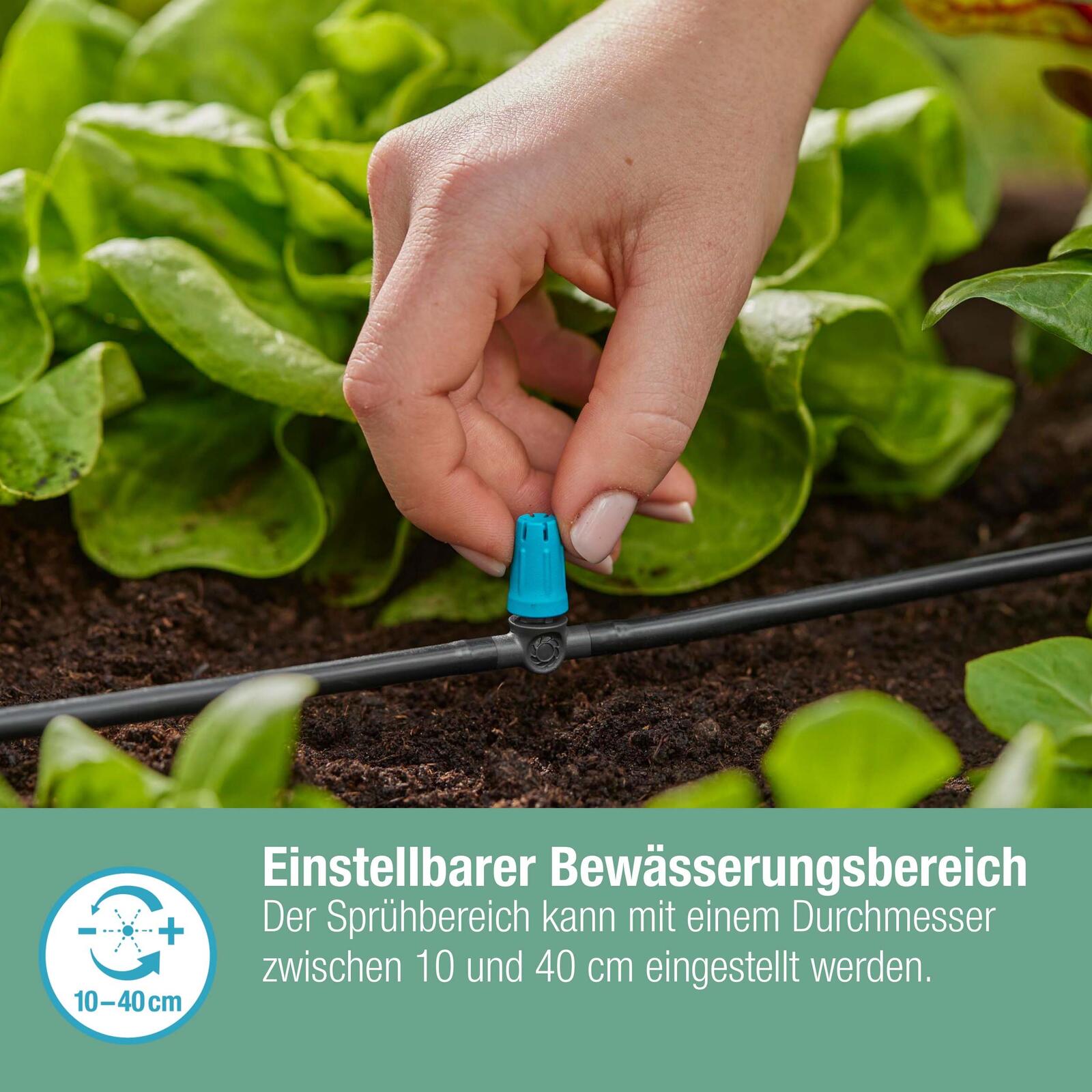 GARDENA Regneranschluss Micro-Drip-System Kleinflächendüse