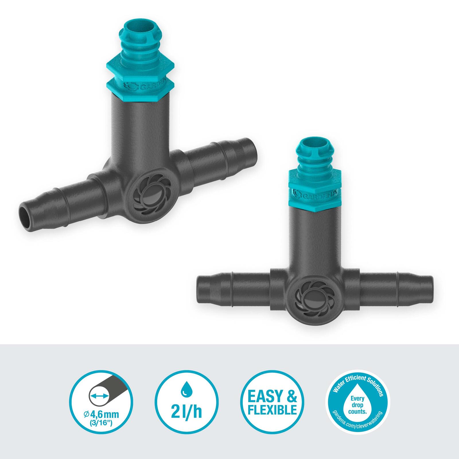 GARDENA Reihentropfer für Tropfschlauch Micro-Drip-System 2 l/h